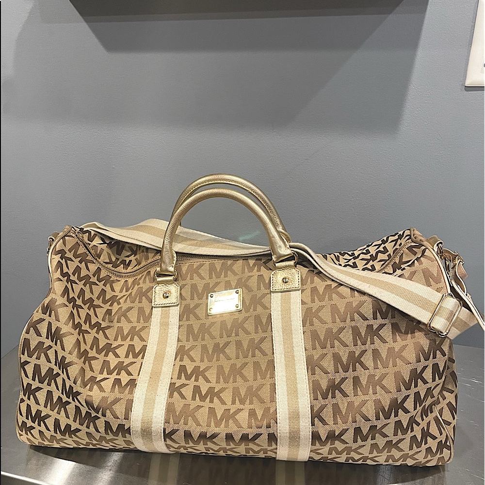 Michael Kors weekender travel duffel bag